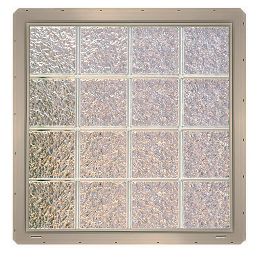 crytalok clay ice glassblock framed windows