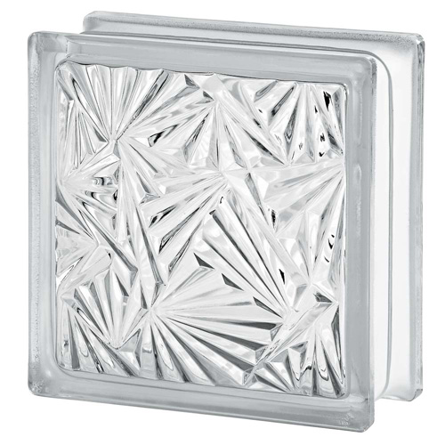 Cuneis pattern glass block