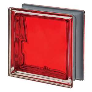 new color collection scarlatto glass block