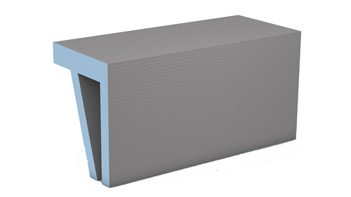 Wedi full foam curb