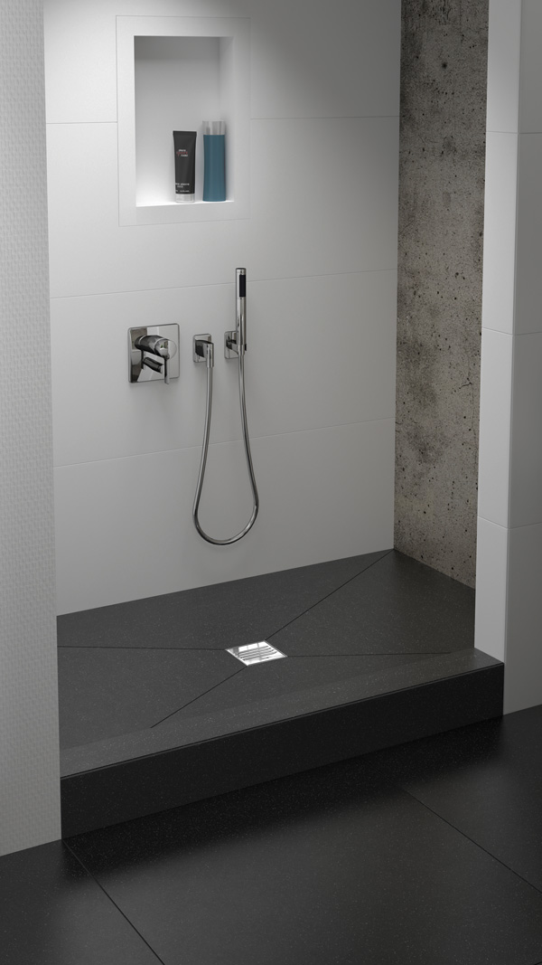 wedi usa shower system installed